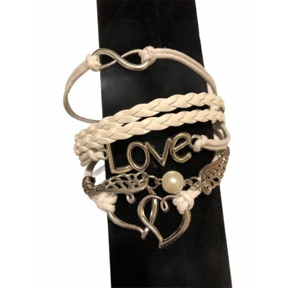 Women Girls Multilayer Cute Infinity Love Friendship Heart Wings - Picture 5 of 5